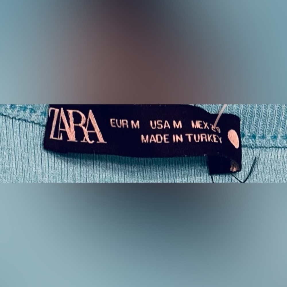 NEW ZARA - Long-Sleeve Button-Up Cinch Tee - Picture 3 of 4